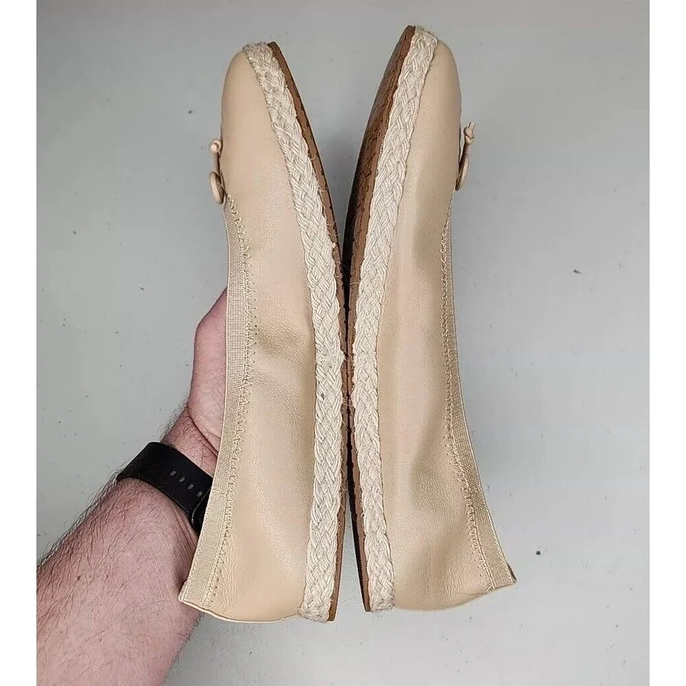 NWOB Frye and Co Willow Ballet Flats Espadrilles Slip On Square Toe Women's 7.5